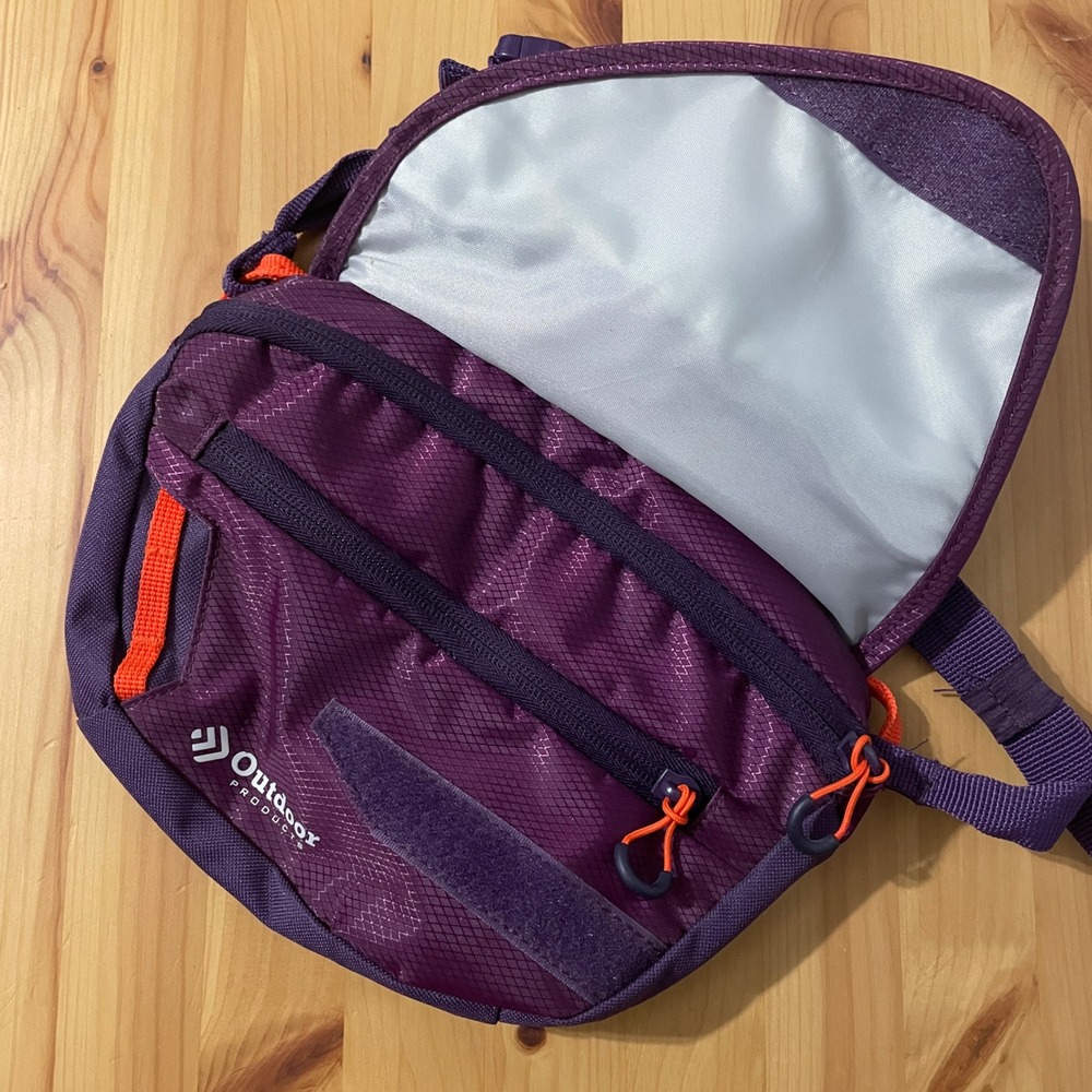 Outdoor Products Purple Fanny Pack Belt Bag Hiking Gorpcore Gear Unisex - Picture 7 of 15